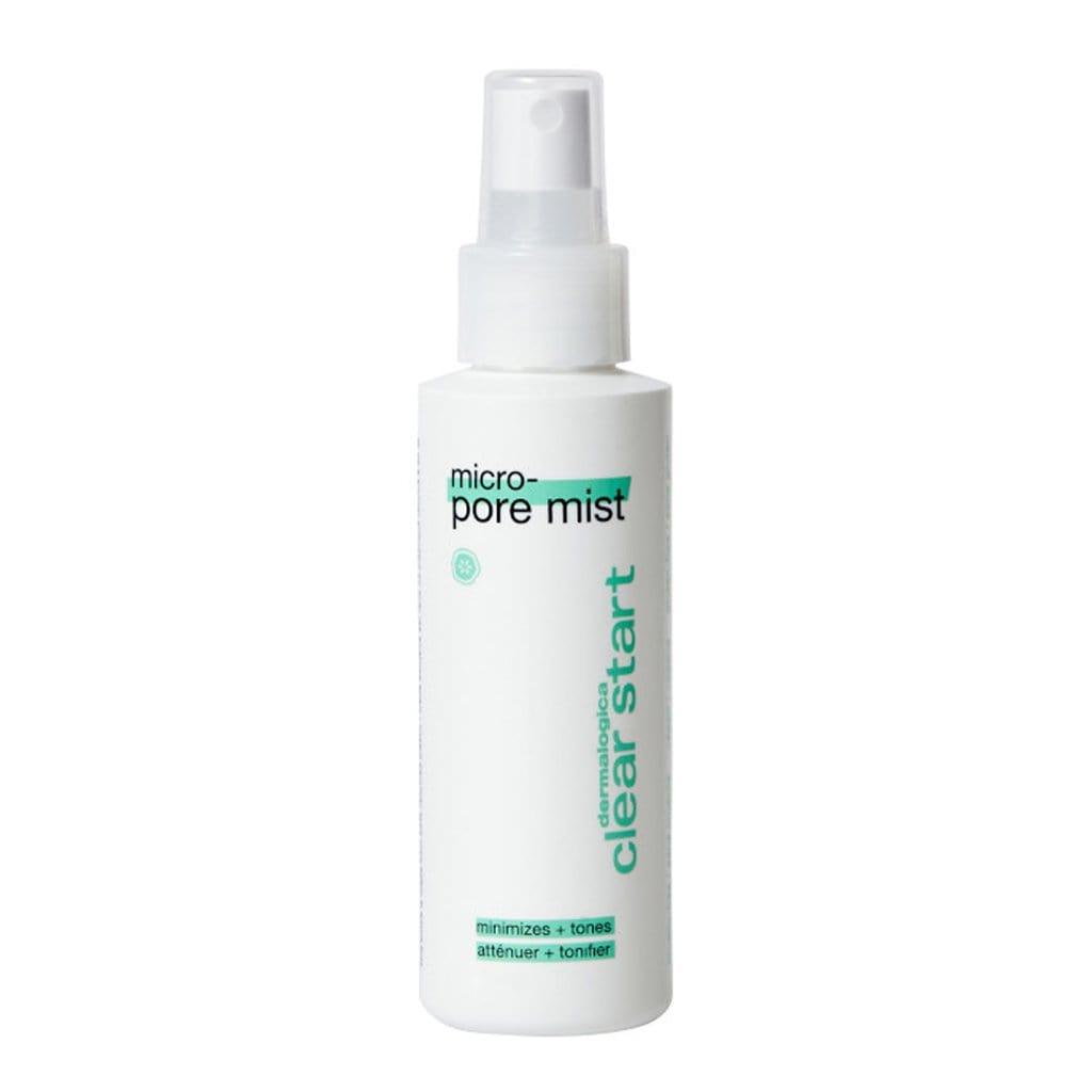 Micro-Pore Mist Flasche mit Sprühkopf auf weißem Hintergrund.