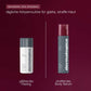 Zwei Dermalogica Produkte auf burgundrotem Hintergrund: ein glättendes Peeling zur Hautregeneration und das straffende Dynamic Skin Sculptor Körper-Serum für spürbar festere Haut.