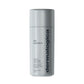 Ein silberner zylindrischer Behälter mit Dermalogica Daily Superfoliant, einem hauterneuernden Puderpeeling mit Binchotan-Holzkohle, mit dem Produktnamen und Einzelheiten auf dem Etikett.
