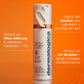 Orange Flasche Biolumin-C Heat Aging Protector SPF 50 vor orangefarbenem Hintergrund, die den ThermaRadiance-Komplex und Vitamin C für einen verbesserten Hautton, Feuchtigkeitsversorgung und UV-Schutz hervorhebt.